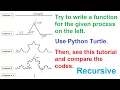 Lec-10 Python Turtle Graphics Recursive Construction of Koch Curve A Math Game