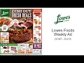 Lowes Foods Weekly Ad -