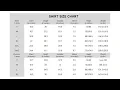 How To Use A Size Chart When Ordering Shirts Online