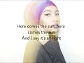 Yuna - Here Comes The Sun (lyrics)