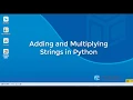 Adding and Multiplying Python Strings