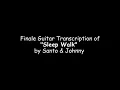 "Sleep Walk" Performance Transcription by Danny Gatton