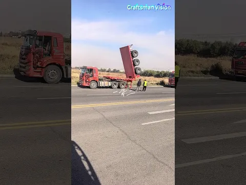 Hydraulic Folding Ramp Deployment & Retraction for Heavy-duty Low-bed Semi-trailer