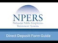 Direct Deposit Form Guide