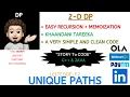 Unique Paths Recursion Memoization AMAZON CISCO PAYTM OLA LINKEDIN Leetcode - 62