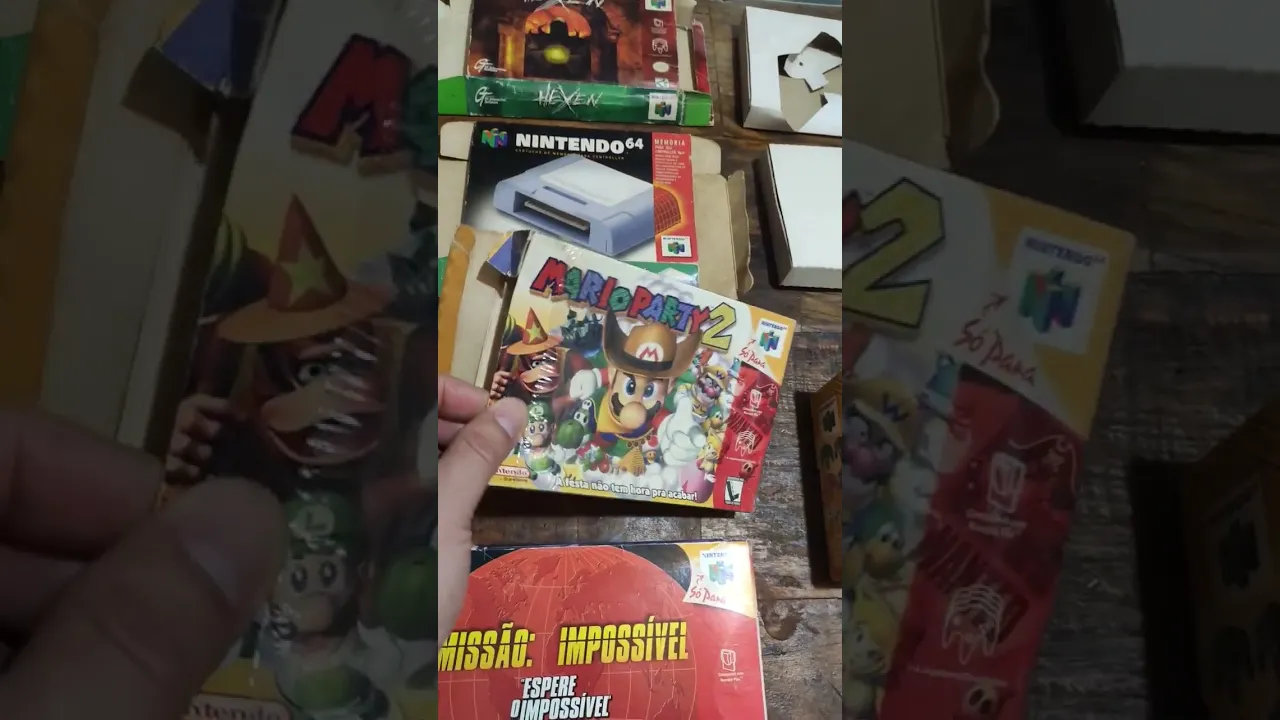 CAIXAS VAZIAS N64 COM UMA SURPRESINHA!!!