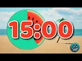 Lagu 15 Minute Classroom Timer with Chill Summer Music | Beach Vibes with Watermelon Countdown Clock
