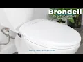 The Brondell Dual Temperature Swash Ecoseat non-electric bidet toilet seat