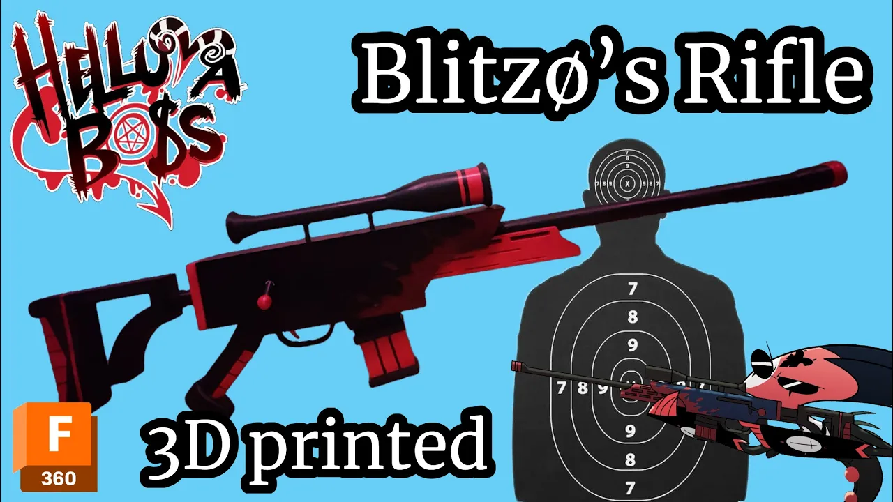 Helluva Boss Blitzo Rifle Gun
