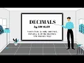 DECIMALS Add Subtract Multiply and Divide the EASY WAY