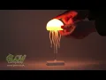 Aurora Mood Light - Jellyfish-Inspired LED Lamp with Rotating Tentacles Sound Sensor