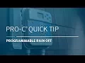 Pro-C Irrigation Controller Advanced 05 Programmable Rain Off