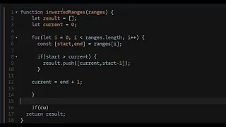 JavaScript Code Wars Inversed Range - Kata-6