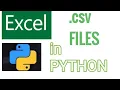How to open a csv or excel file in Python Python program tutorials