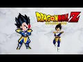 Making Prince Vegeta from Dragon Ball Z Artkal Beads