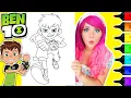 Coloring Ben 10 Alien Force Coloring Page - Ben Tennyson Ohuhu Art Markers