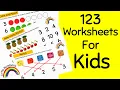 Daily Practice Maths 123 Worksheets for Toddler Nursery LKG UKG Kindergarten Preschool