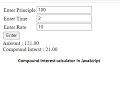 compound interest in javascript