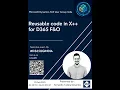 Session Reusable code in X D365fo