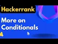 More on Conditionals Hackerrank Solution Hackerrank Linux Shell Solutions realNameHidden
