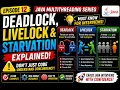 Deadlock Livelock Starvation Explained Java Multithreading Java Multithreading Ep 12