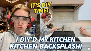 I Installed My Own Kitchen Backsplash Here s How homedepotcanada Ivy Hill Kingston White