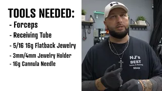 Tragus Piercing How to Properly Pierce INSTRUCTIONAL ONLY