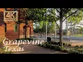 4K Sunrise Walk in Grapevine Texas Relaxing Morning Sounds DFW Suburb Views - No Talking ASMR