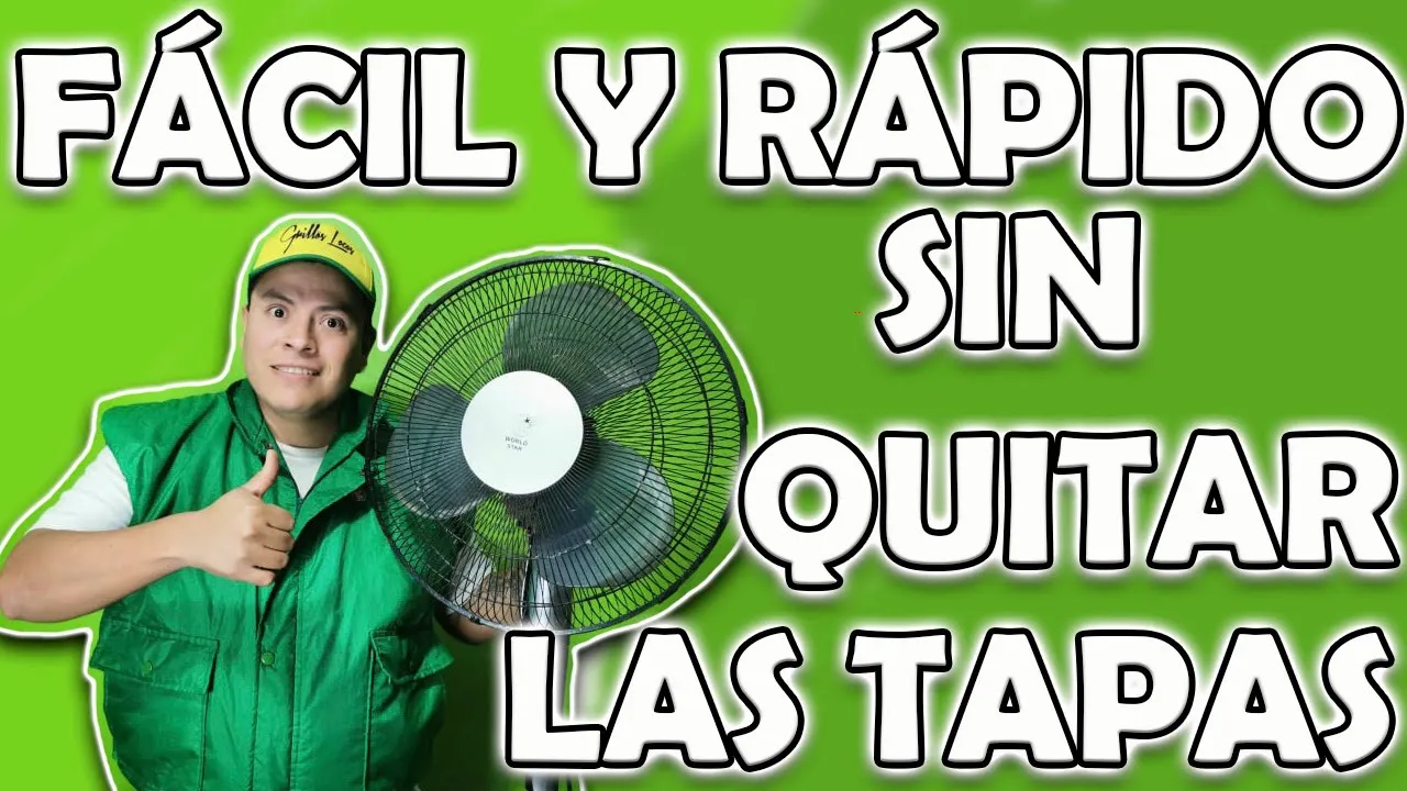 como limpiar ventilador fácil y rápido*