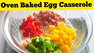 how to make egg casserole in the oven quick easy oven baked egg casserole breakfast and dinner