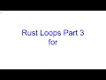 Rust For Loops Rust Programming Kovolff