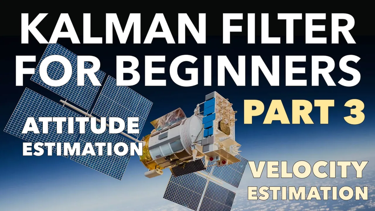 Kalman Filter for Beginners, Part 3- Attitude Estimation, Gyro, Accelerometer, Velocity MATLAB Demo
