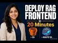 S3 Static Website Route 53 Deploy Production RAG Frontend Step-by-Step