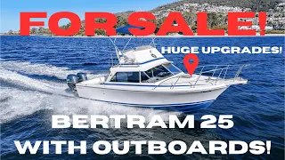 FOR SALE Bertram 25 HUGE UPGRADES - Outboards AND MORE Bert