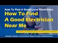 How To Find A Good Electrician Near Me