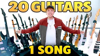 I played "Viva La Vida" by Coldplay on 20 Guitars at once