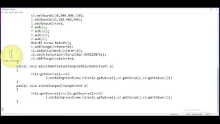 Java Swing add AdjustmentListener and ChangeListener CodeLearning