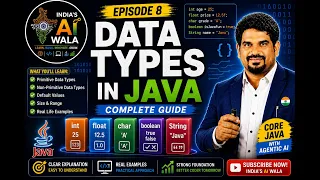 Primitive Data Types in Java Complete Guide with Examples Core Java with Agentic AI Episode 8