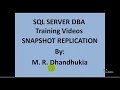 DBA - Snapshot Replication