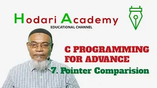 C Programming for Advanced - 7 Pointer Comparison