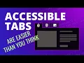 Boost accessibility with progressive enhancements for tabs HTML CSS JS