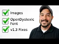 ePub TTS Reader Support for Images and OpenDyslexic font
