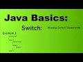 Java Basics for Beginners Nesting Switch Statements