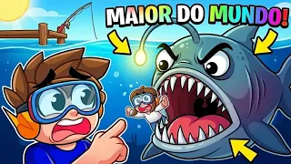 PEGUEI o MAIOR PEIXE do MUNDO no ROBLOX!