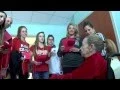 Student Athletes Visit Patients at Our Lady of Lourdes Hospital