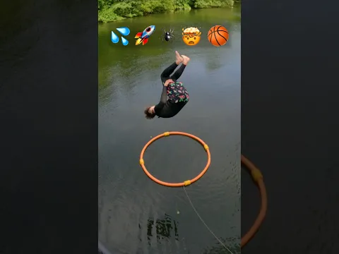 Parkour with EMOJIS 💦 #challenge #backflip #parkour