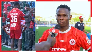 LADACK CHASAMBI ALIAMBIWA NINI NA KOCHA KABLA YA MCHEZO GOLI NAMPA ZAWADI NAWAPENDA WANASIMBA 