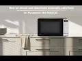 How to Unlock and deactivate automatic child lock on NN-SN68QB