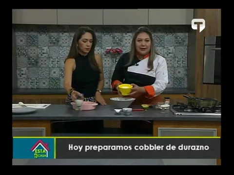 Hoy preparamos cobbler de durazno