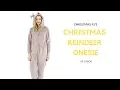 Christmas Rudolph Reindeer Fleece Onesie
